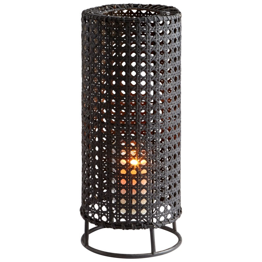 Rattan Glass Candleholder - The Nifty Decor