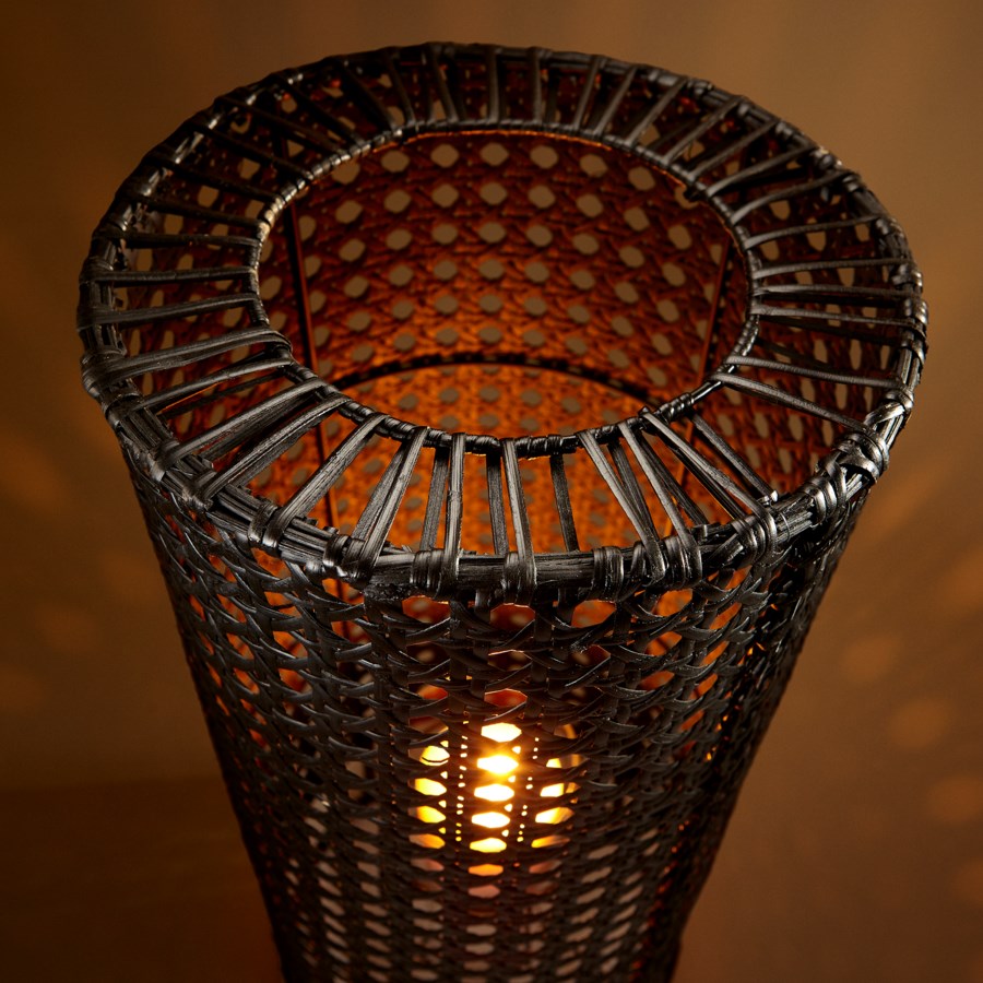 Rattan Glass Candleholder - The Nifty Decor