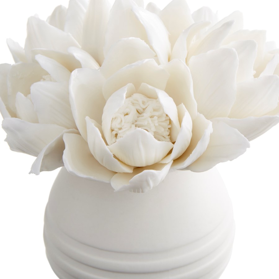 Blooming ceramic Flower sculpture - The Nifty Decor