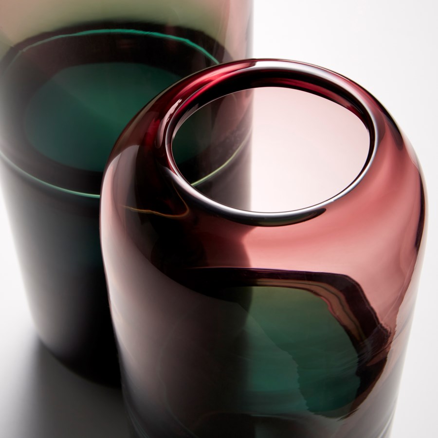 Blush Green Glass Vase - The Nifty Decor