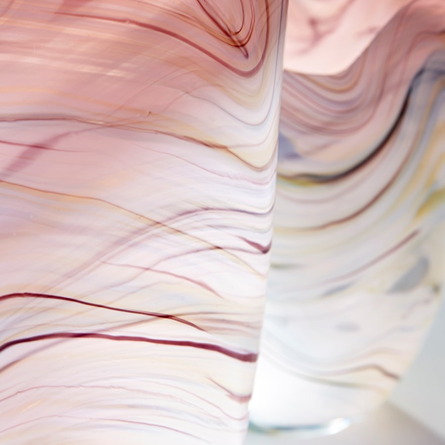 Purple and white swirl design Vase - The Nifty Decor
