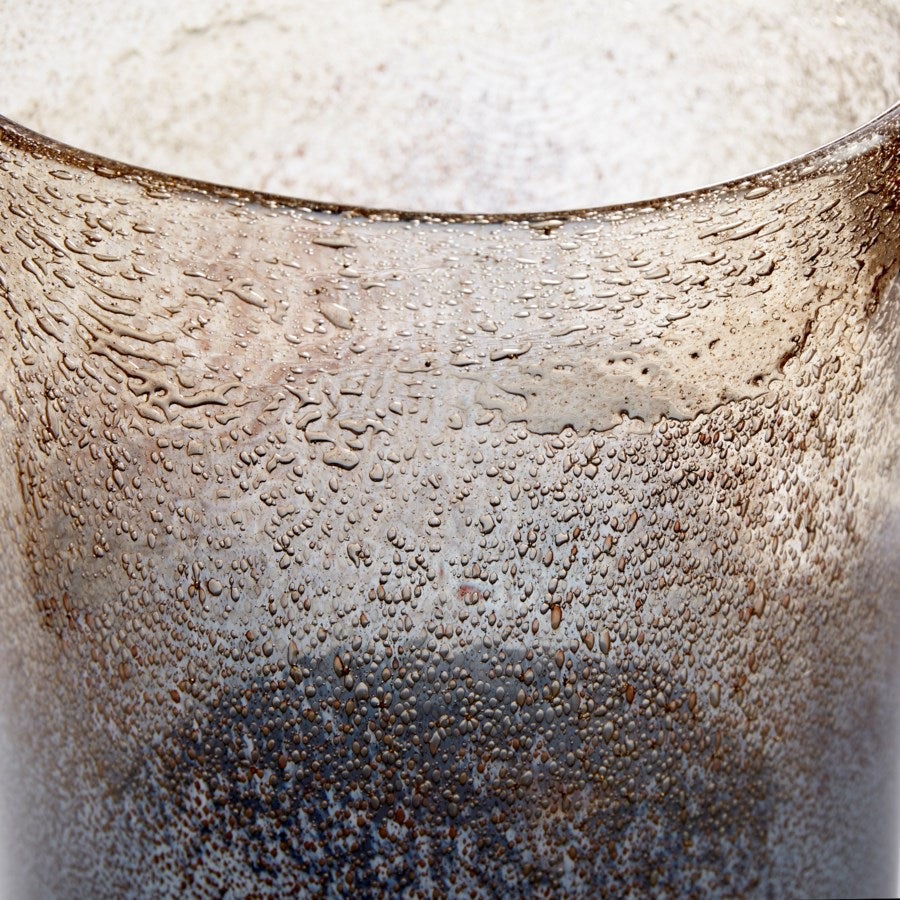 Bluish and Gold Dust Finish Vase - The Nifty Decor