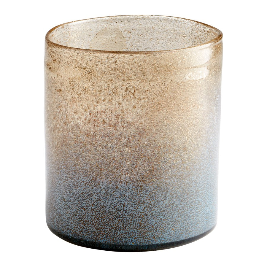 Bluish and Gold Dust Finish Vase - The Nifty Decor