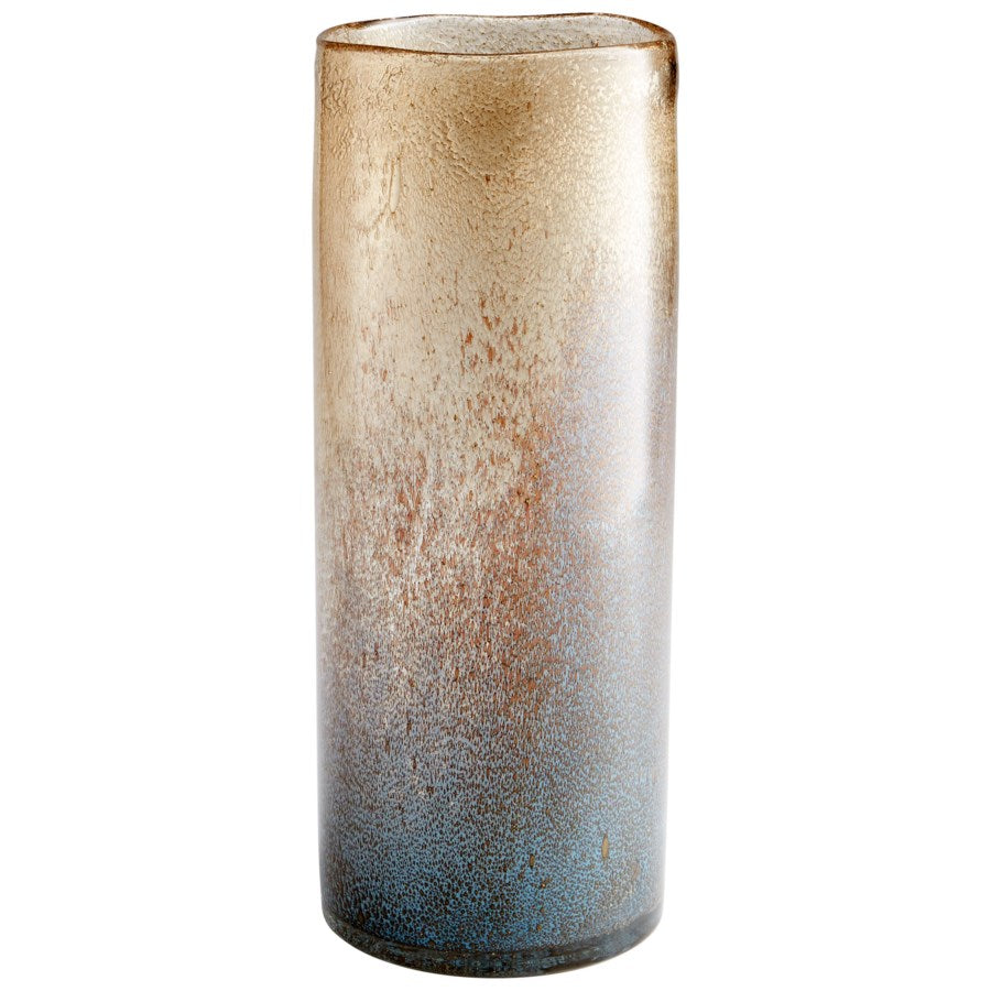 Bluish and Gold Dust Finish Vase - The Nifty Decor