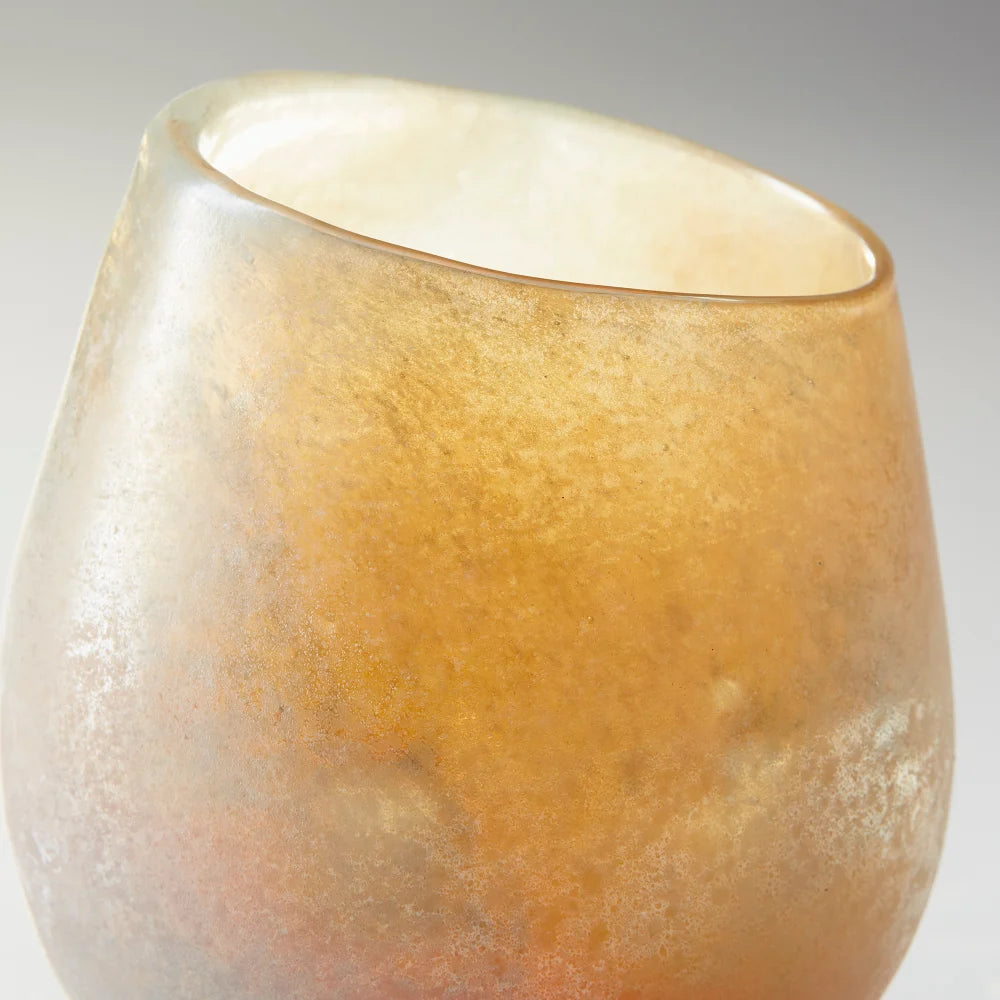 Amber Scavo Glass Vase - Bombay Mercantile