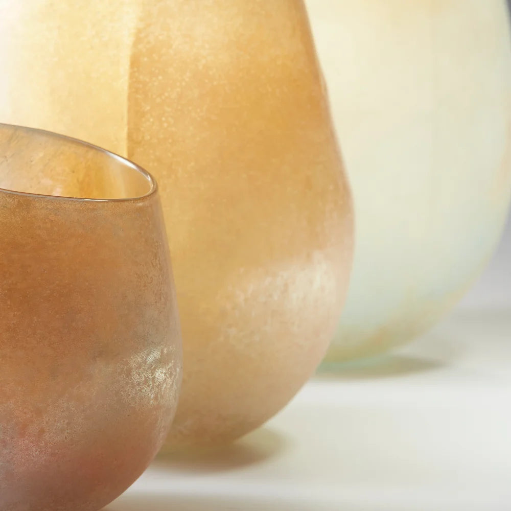 Amber Scavo Glass Vase - Bombay Mercantile
