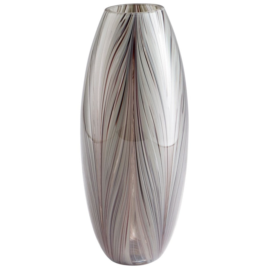 Grey Drum shape Vase - The Nifty Decor