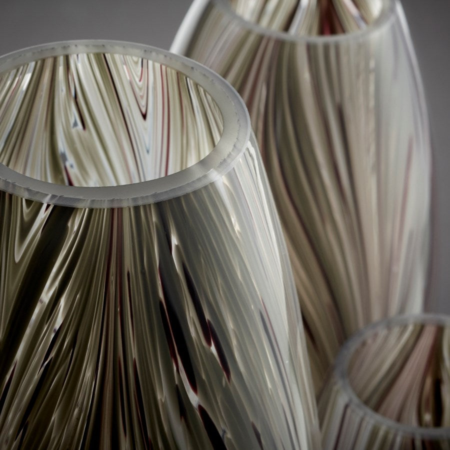 Grey Drum shape Vase - The Nifty Decor