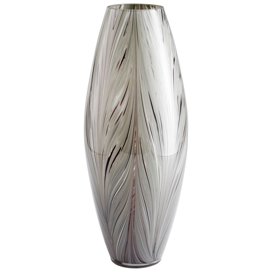 Grey Drum shape Vase - The Nifty Decor