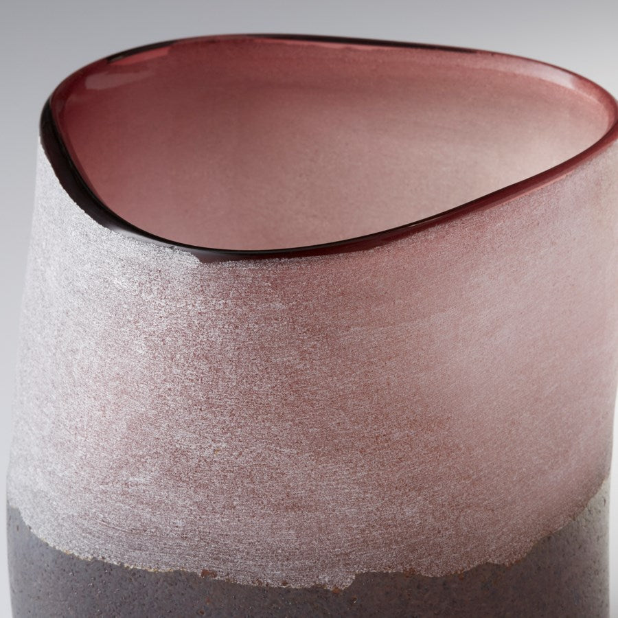 Iron Glazed Glass Vase - The Nifty Decor