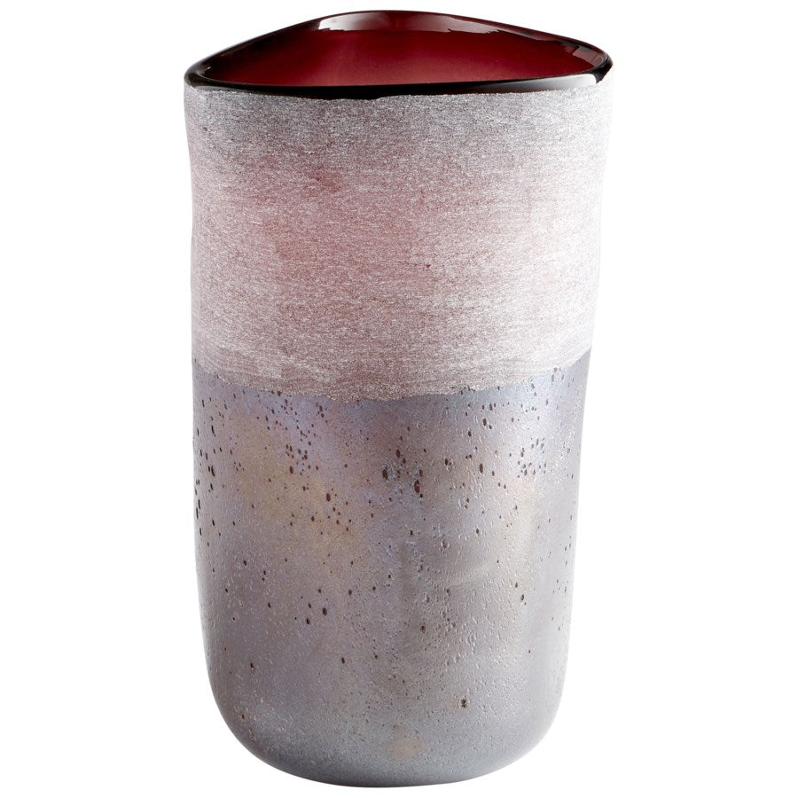 Iron Glazed Glass Vase - The Nifty Decor