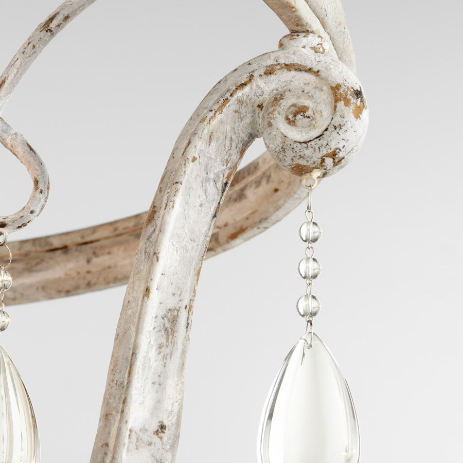 Weathered Grey finish chandelier - The Nifty Decor