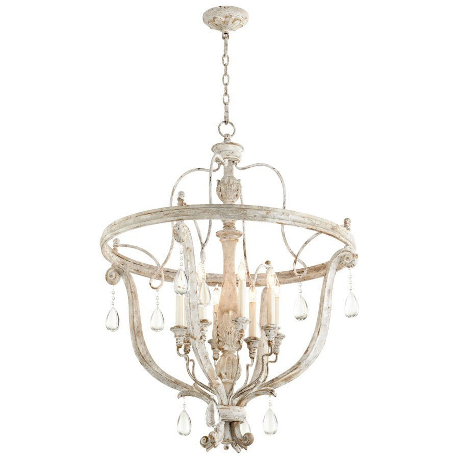 Weathered Grey finish chandelier - The Nifty Decor