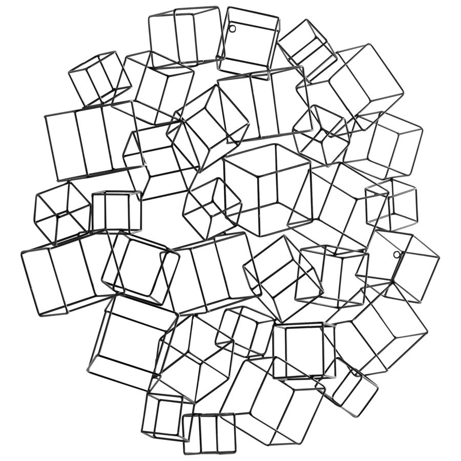 3D cubical wall art - The Nifty Decor