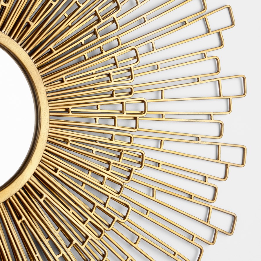 Golden layered tab mirror - The Nifty Decor