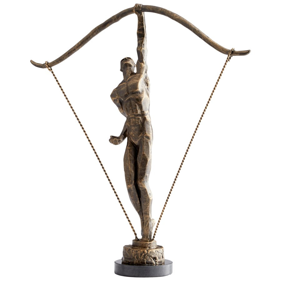 A man with Bow and arrow sculpture - The Nifty Decor