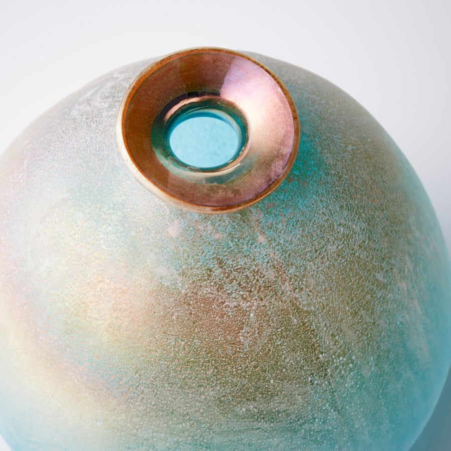 Seafoam Glass Vase - The Nifty Decor