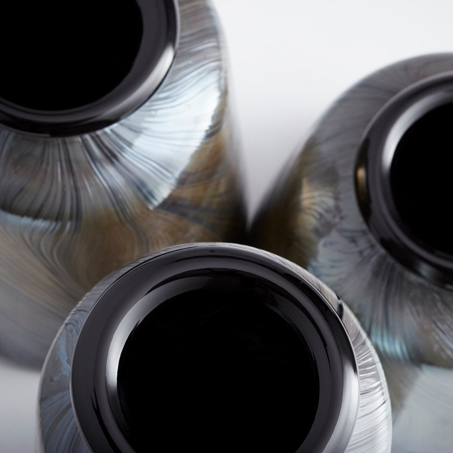 Grey Glass Vase - The Nifty Decor