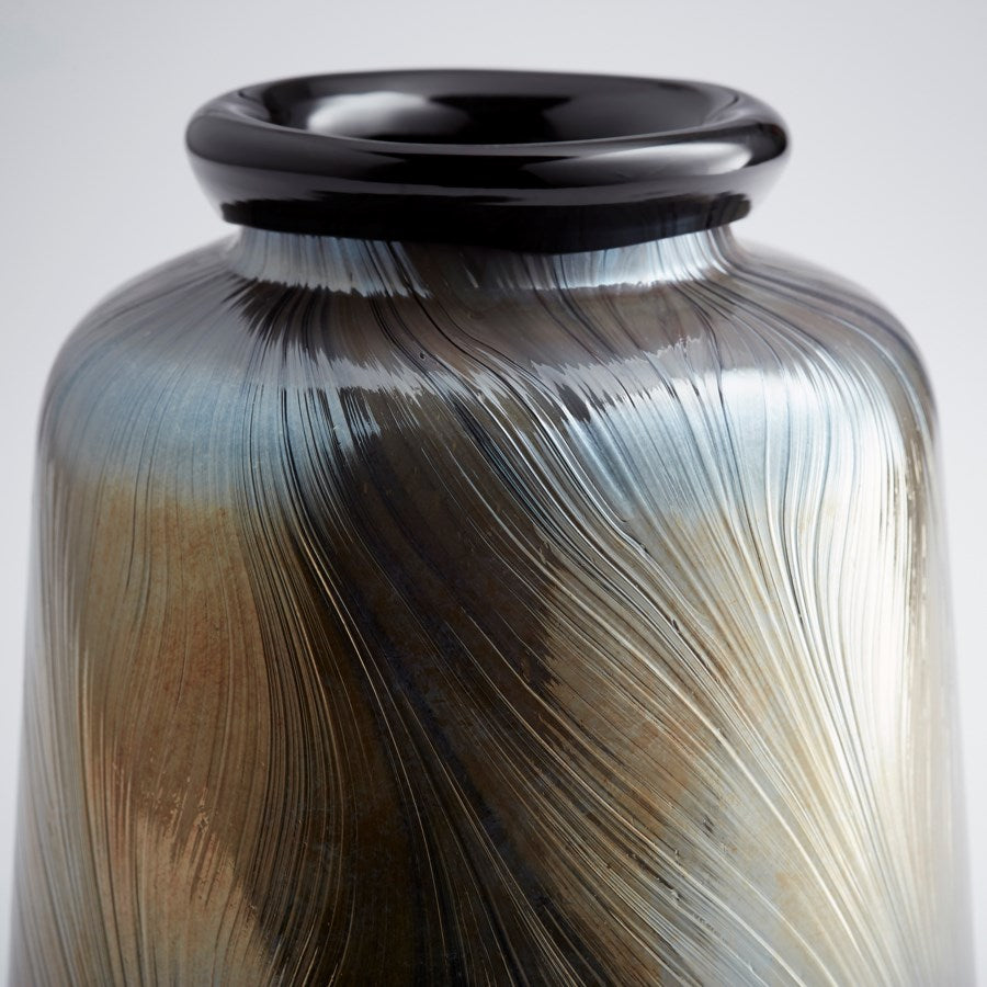 Grey Glass Vase - The Nifty Decor