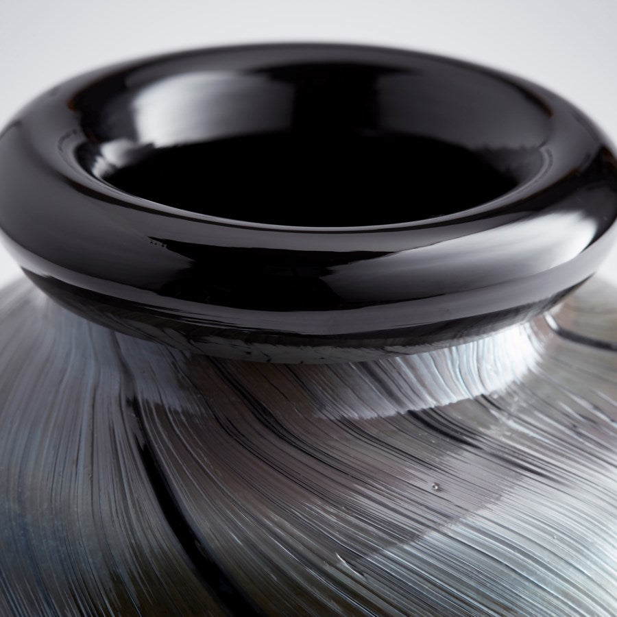 Grey Glass Vase - The Nifty Decor