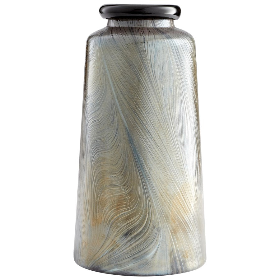 Grey Glass Vase - The Nifty Decor