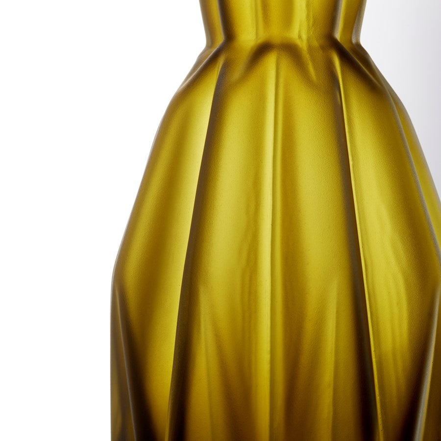 Sage Green Finish Glass Vase - The Nifty Decor