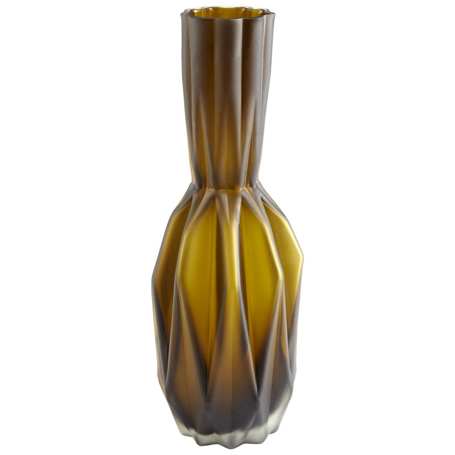 Sage Green Finish Glass Vase - The Nifty Decor