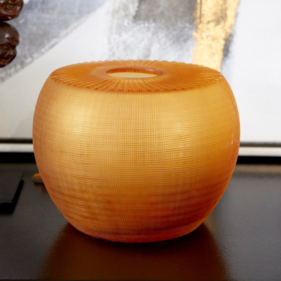 Amber Glass Vase - The Nifty Decor