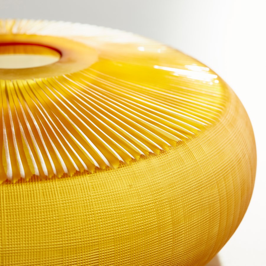 Amber Glass Vase - The Nifty Decor