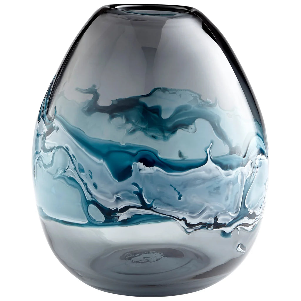 Blue and White Vase - Bombay Mercantile