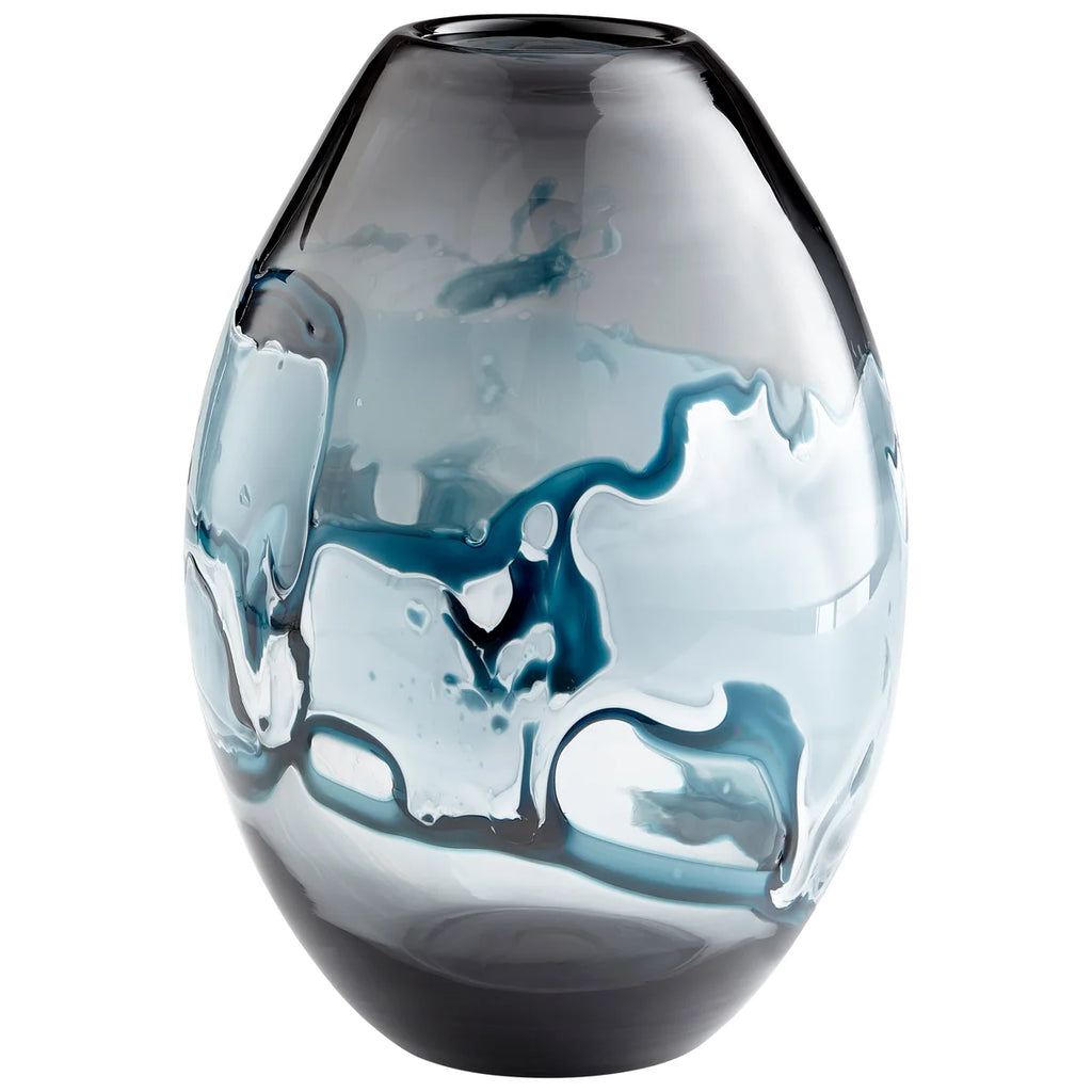 Blue and White Vase - Bombay Mercantile