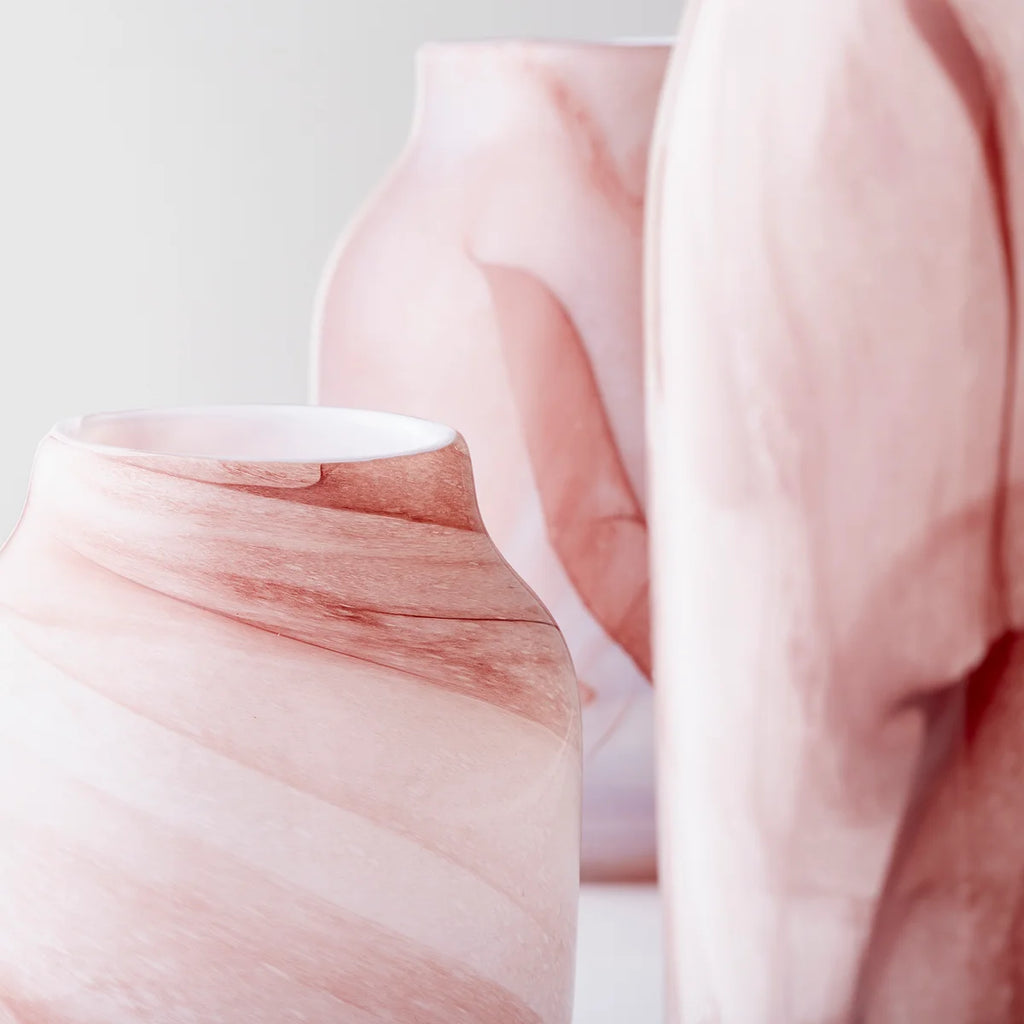 Plum Finish Glass Vase - Bombay Mercantile