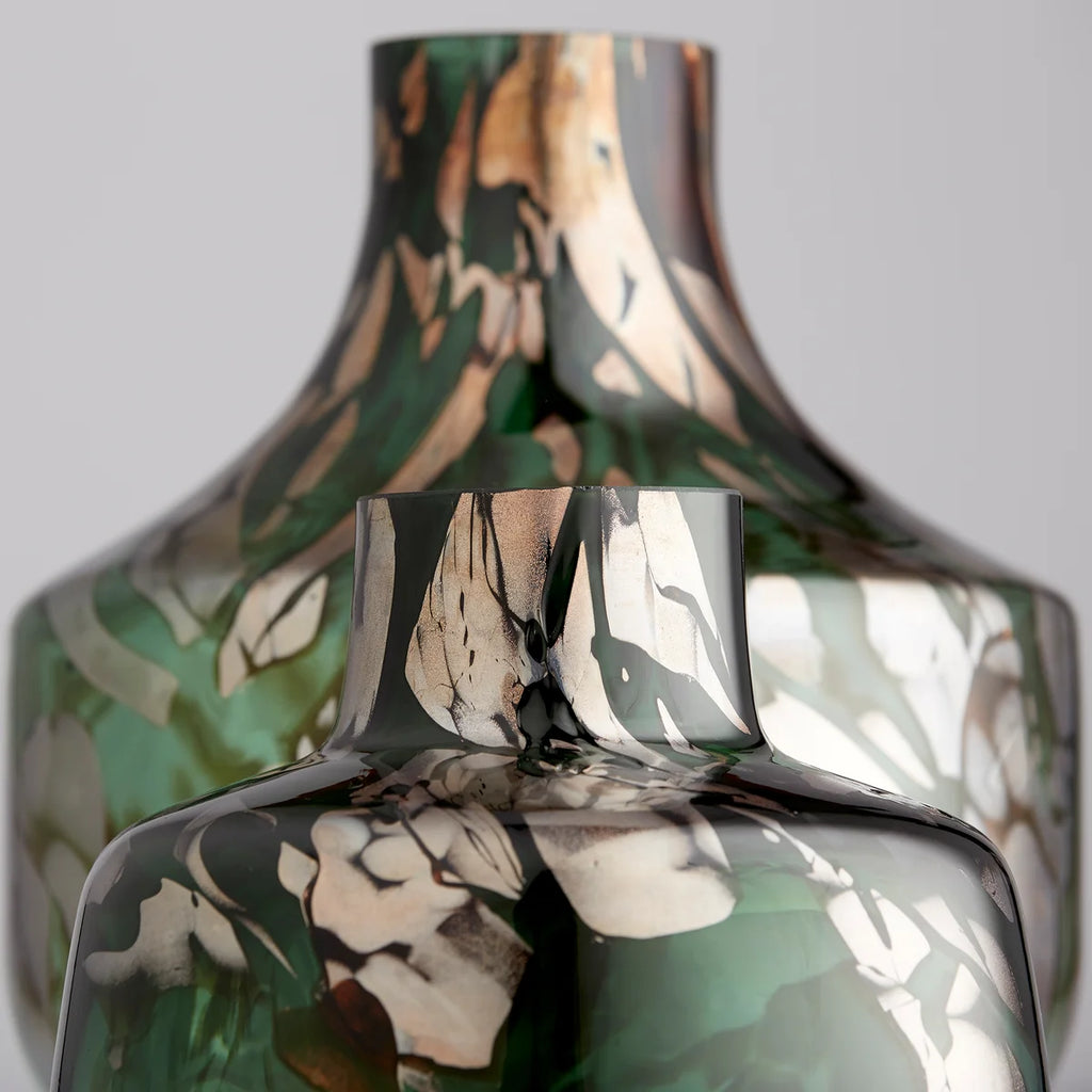 Green and Gold Vase - Bombay Mercantile