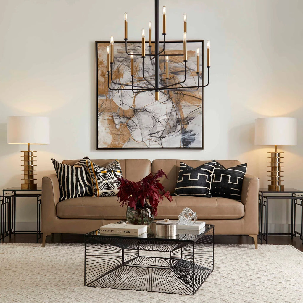 Green and Gold Vase - Bombay Mercantile