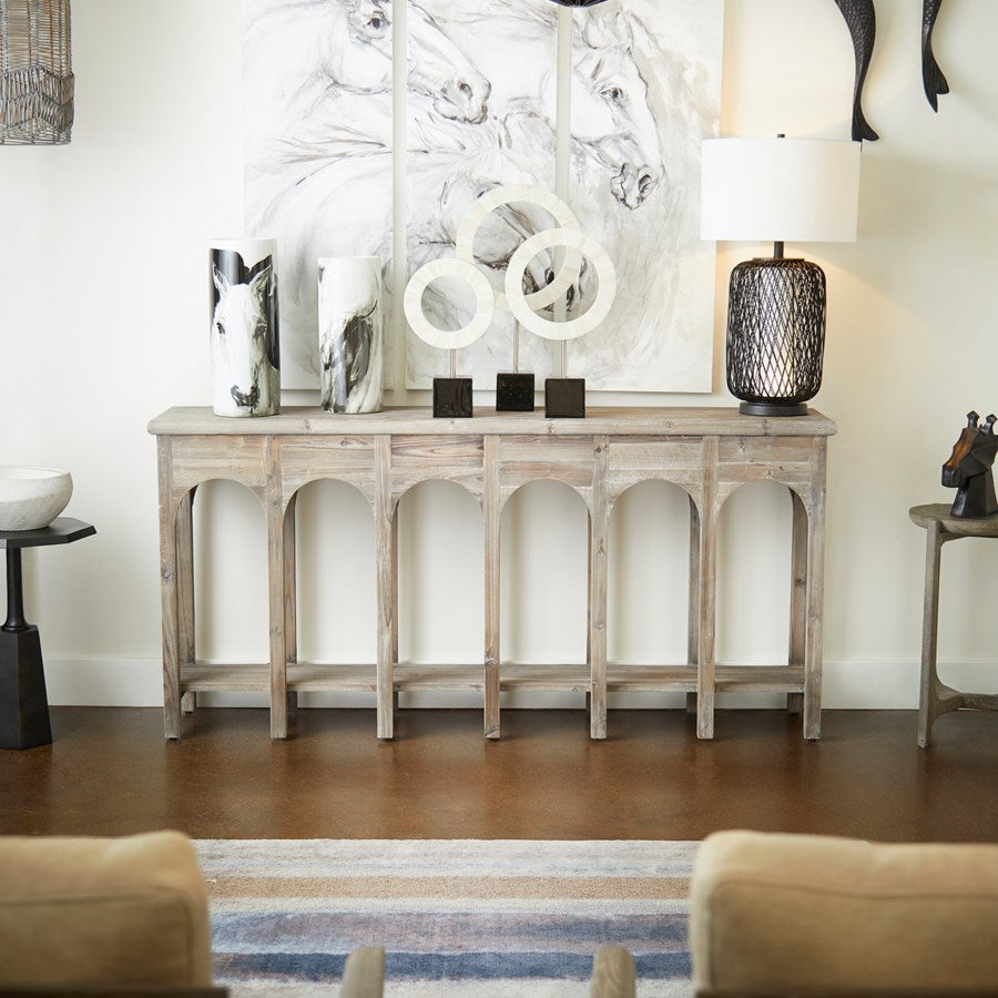 Seven legged console table - The Nifty Decor