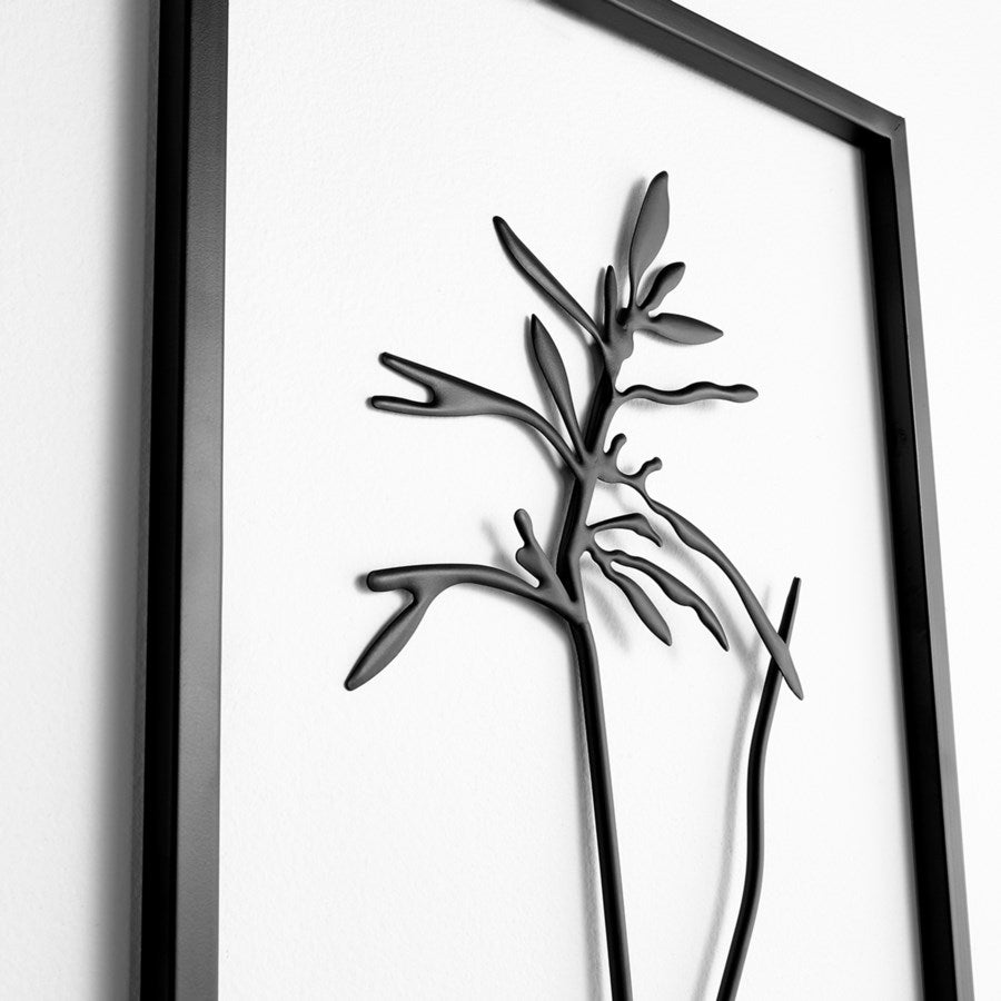 Graphite-finished metal wall decor - The Nifty Decor