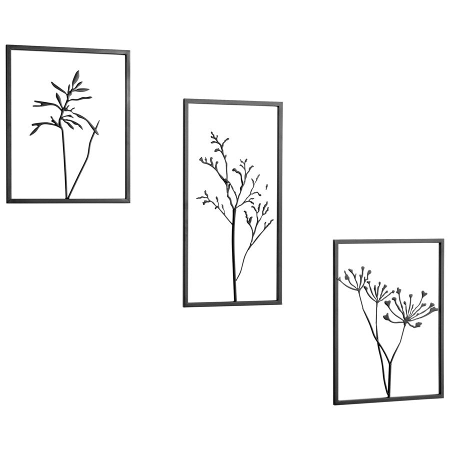 Graphite-finished metal wall decor - The Nifty Decor