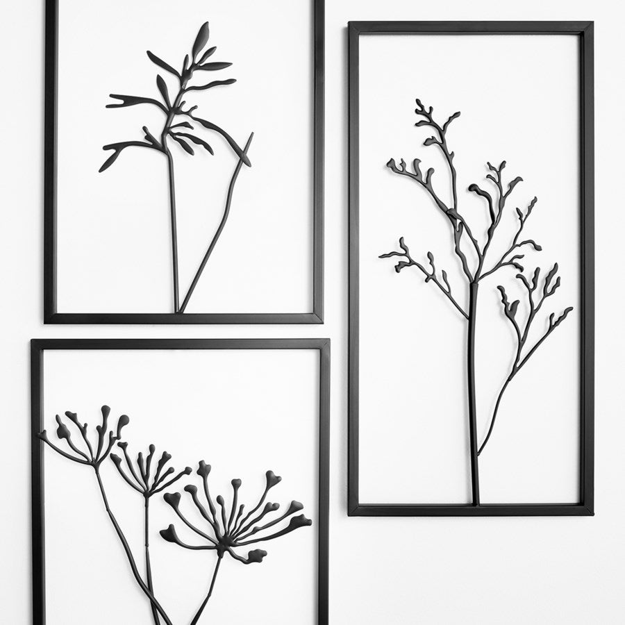 Graphite-finished metal wall decor - The Nifty Decor