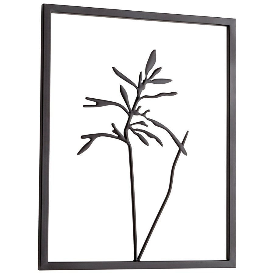 Graphite-finished metal wall decor - The Nifty Decor