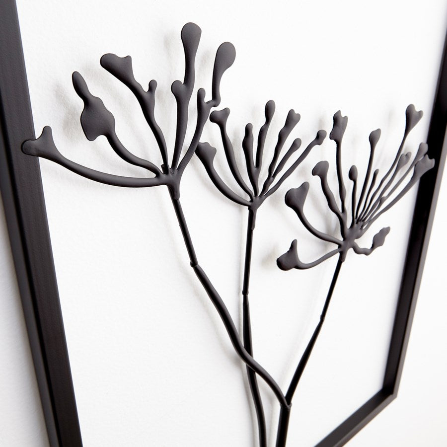 Graphite-finished metal wall decor - The Nifty Decor
