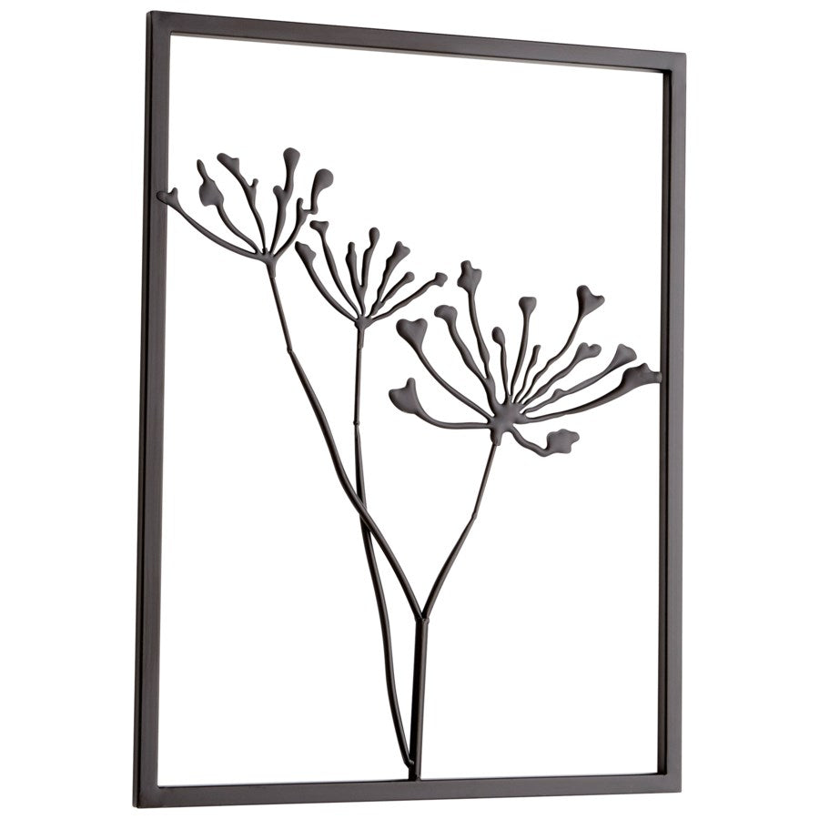 Graphite-finished metal wall decor - The Nifty Decor