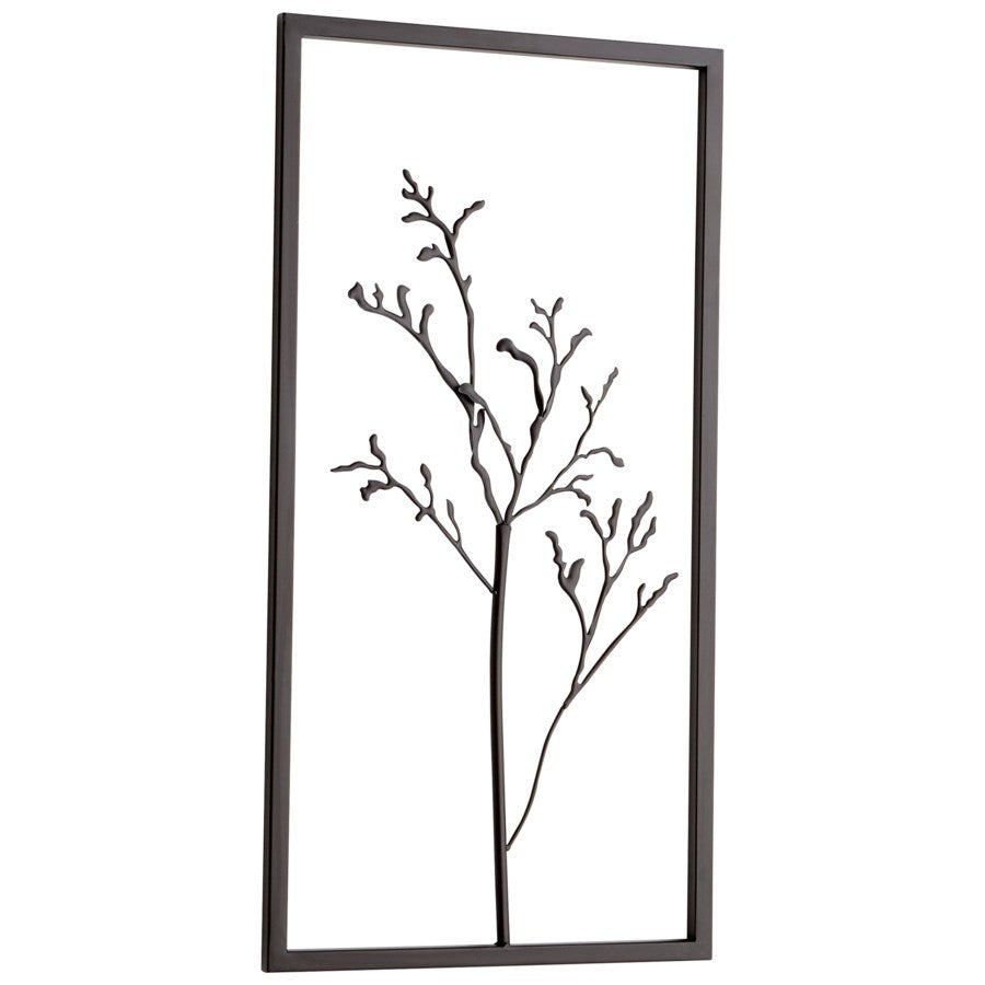 Graphite-finished metal wall decor - The Nifty Decor