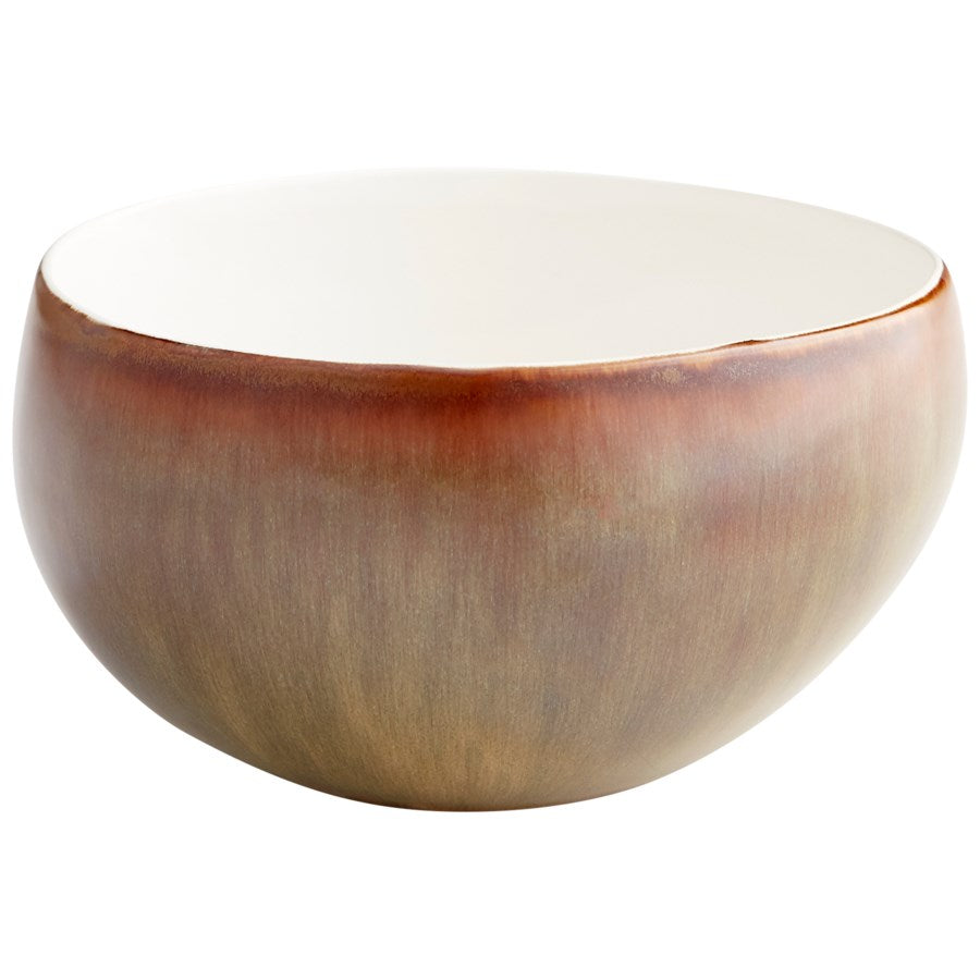 Olive glaze round ceramic bowl - The Nifty Decor