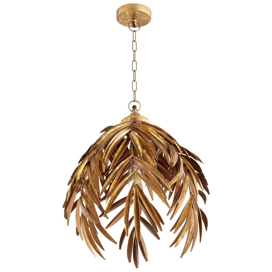 Aged brass chandelier - The Nifty Decor