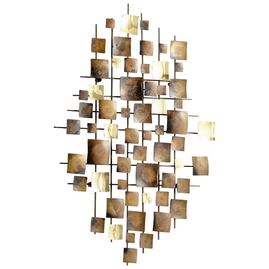 Geometric gridded wall decor - The Nifty Decor