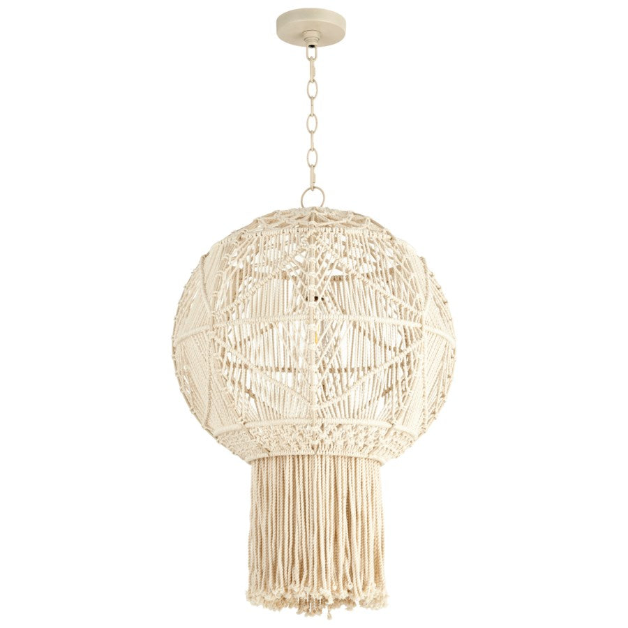 Round macrame pendant light - The Nifty Decor