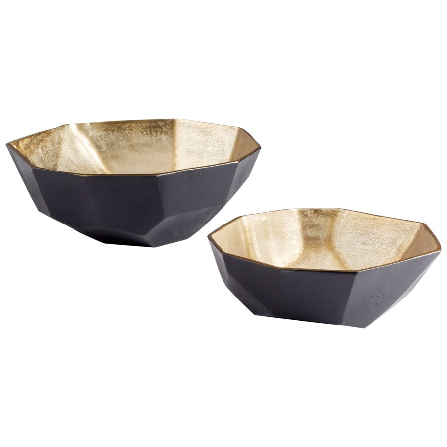 Matt Black and Gold Bowl - The Nifty Decor