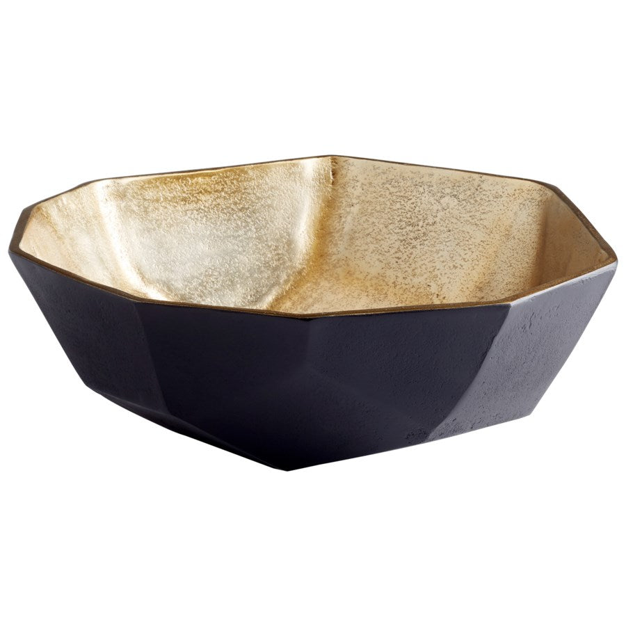 Matt Black and Gold Bowl - The Nifty Decor