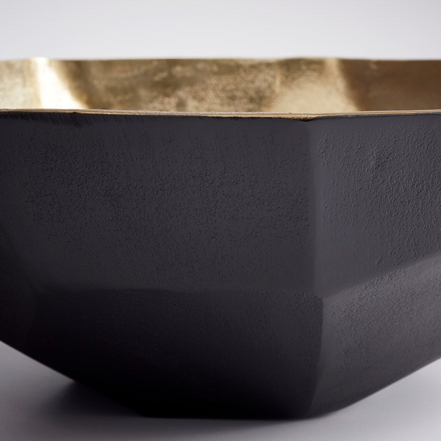 Matt Black and Gold Bowl - The Nifty Decor