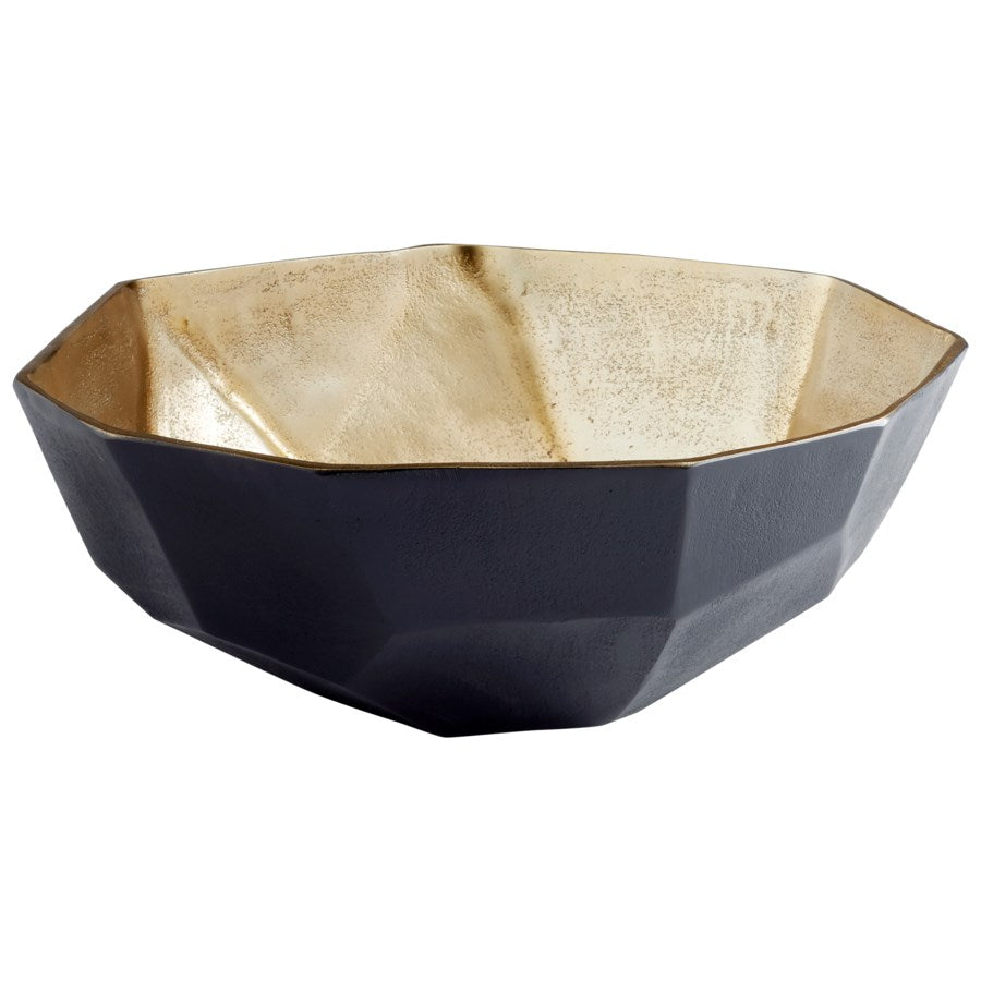 Matt Black and Gold Bowl - The Nifty Decor